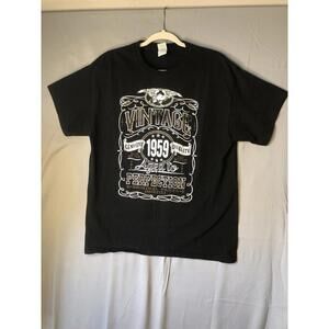 Vintage Aged to Prefection 1959 Graphic Gildan Tee Gildan Ultra Cotton